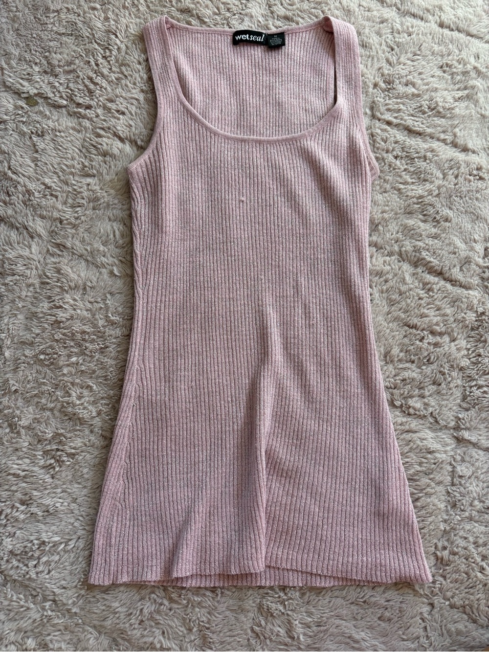 Wetseal Y2k shimmer tank top